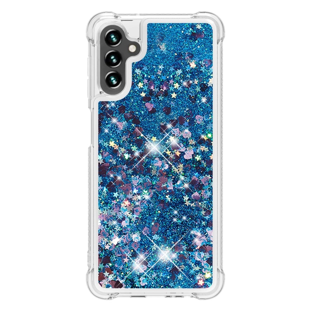 Glitter Powder TPU Cover Samsung Galaxy A54 blå