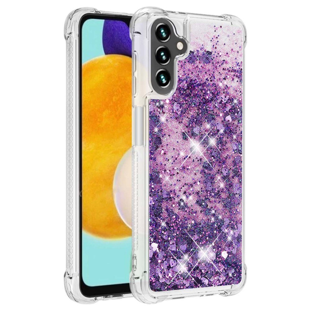 Glitter Powder TPU Cover Samsung Galaxy A54 lila