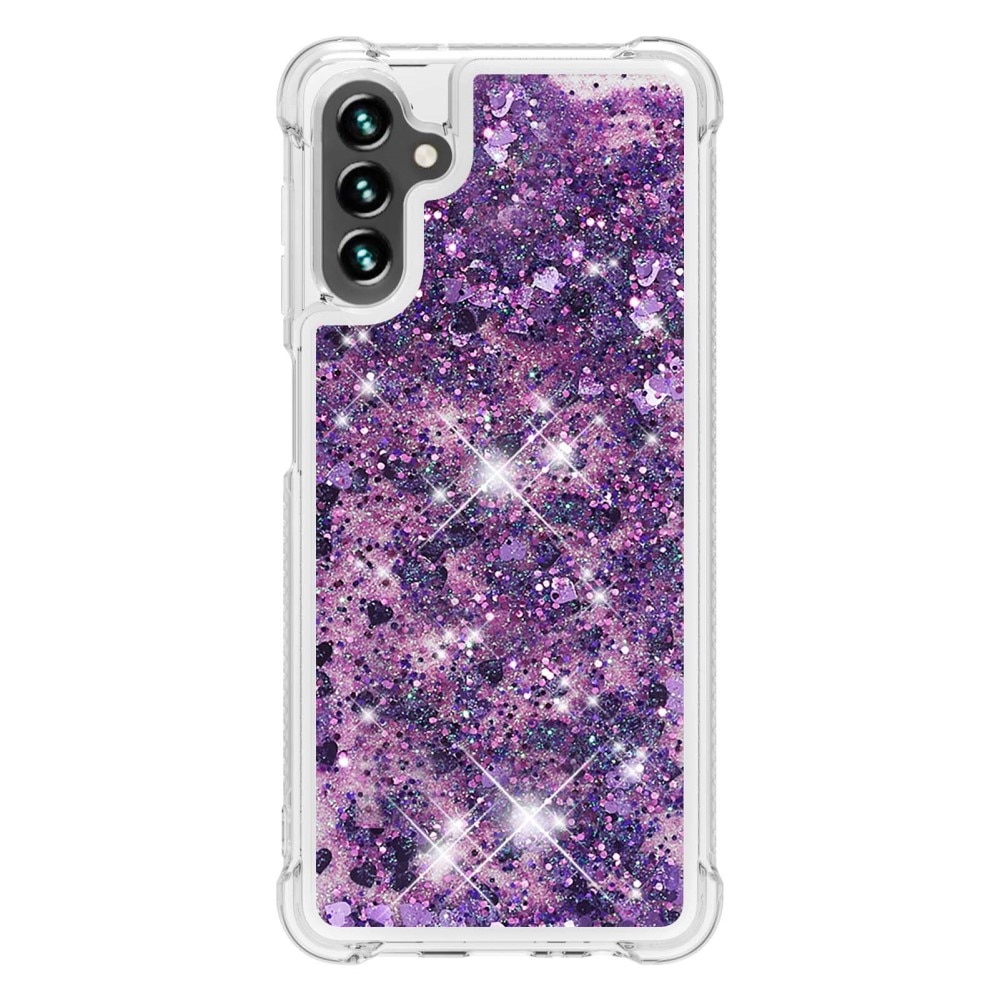 Glitter Powder TPU Cover Samsung Galaxy A54 lila