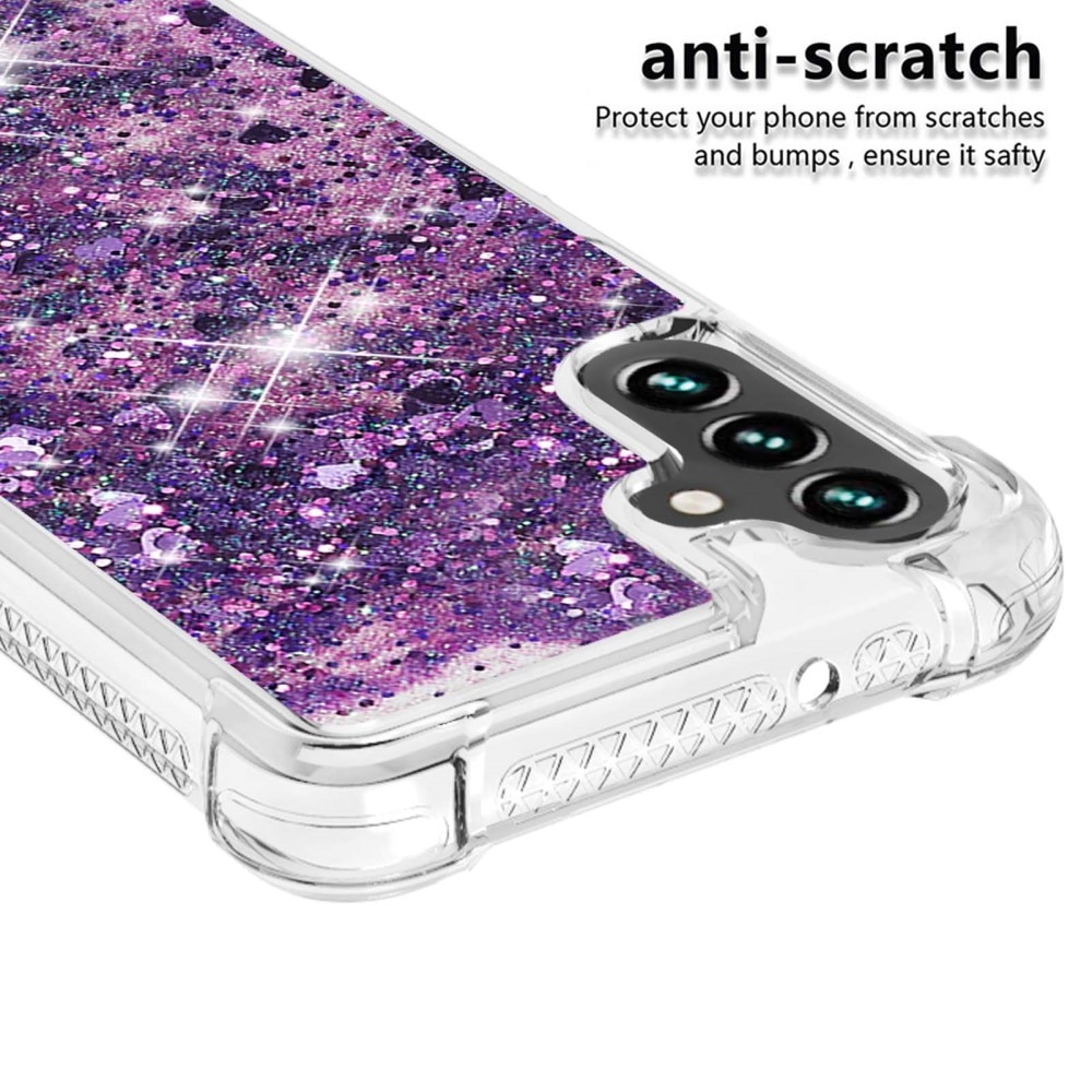 Glitter Powder TPU Cover Samsung Galaxy A54 lila