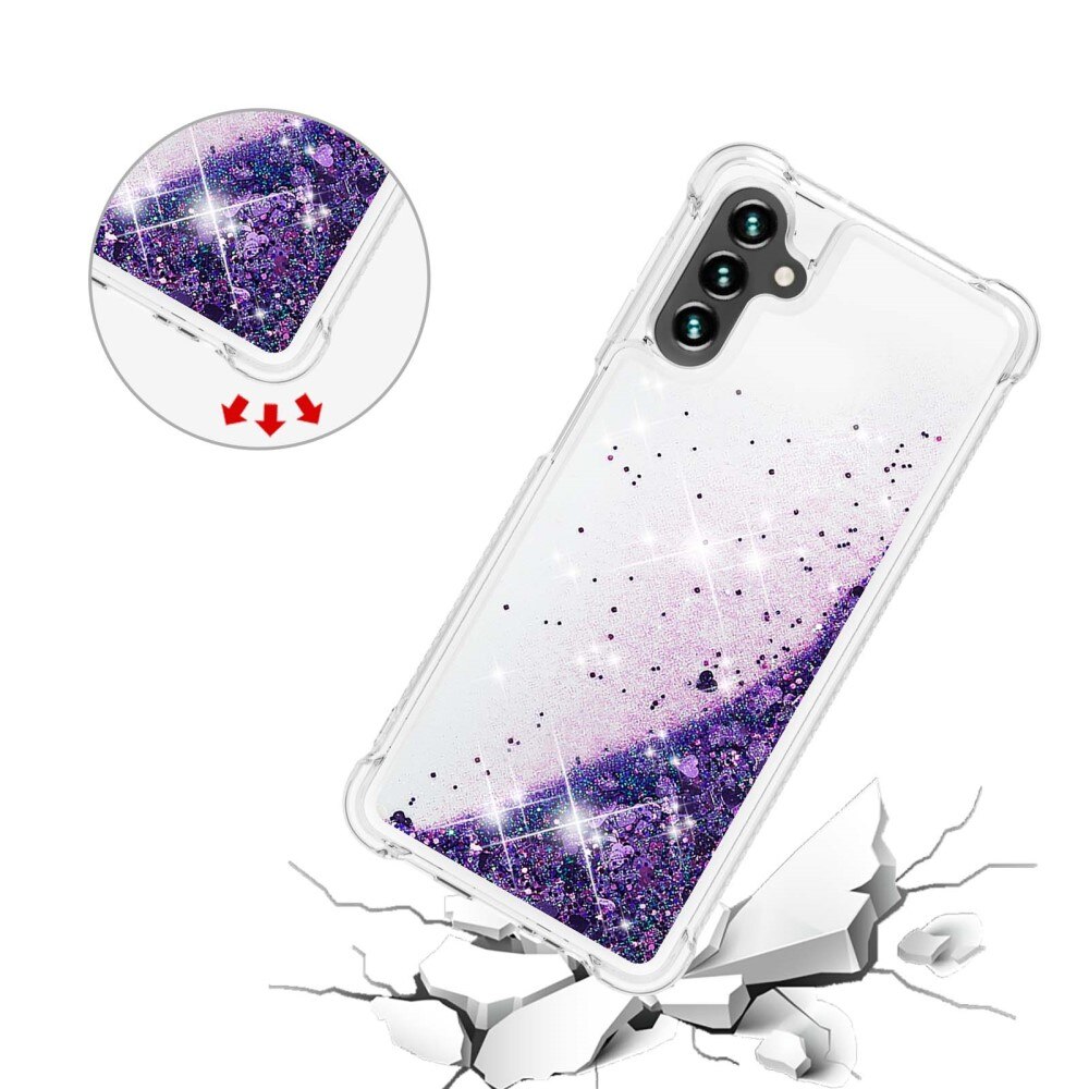 Glitter Powder TPU Cover Samsung Galaxy A54 lila