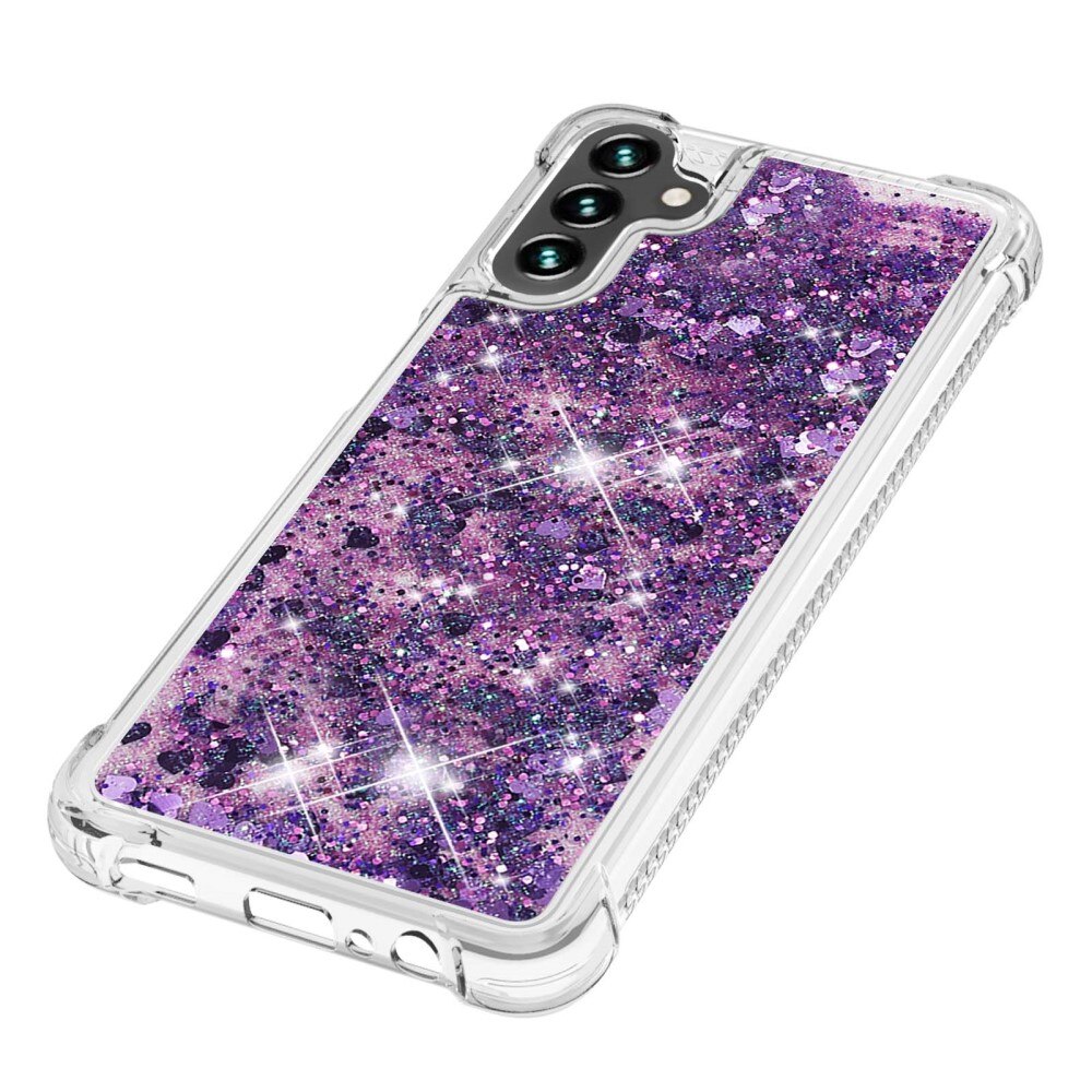 Glitter Powder TPU Cover Samsung Galaxy A54 lila