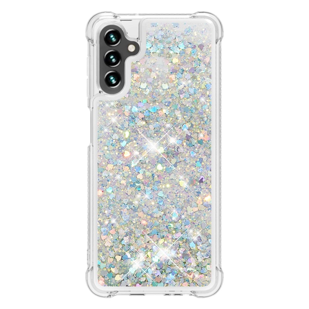 Glitter Powder TPU Cover Samsung Galaxy A54 sølv