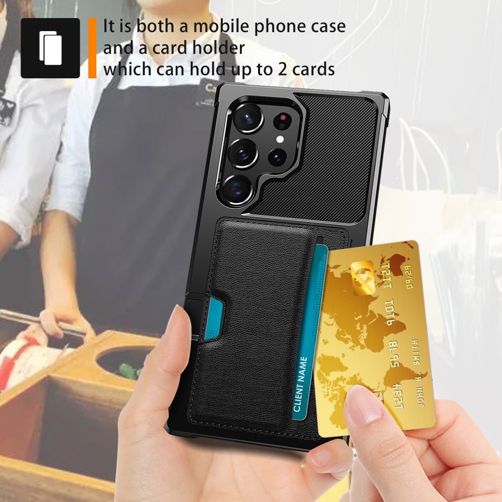 Tough Card Case Samsung Galaxy S23 Ultra sort