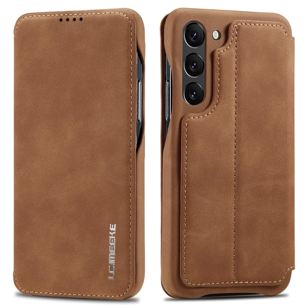 Slim Tegnebogsetui Samsung Galaxy S23 cognac