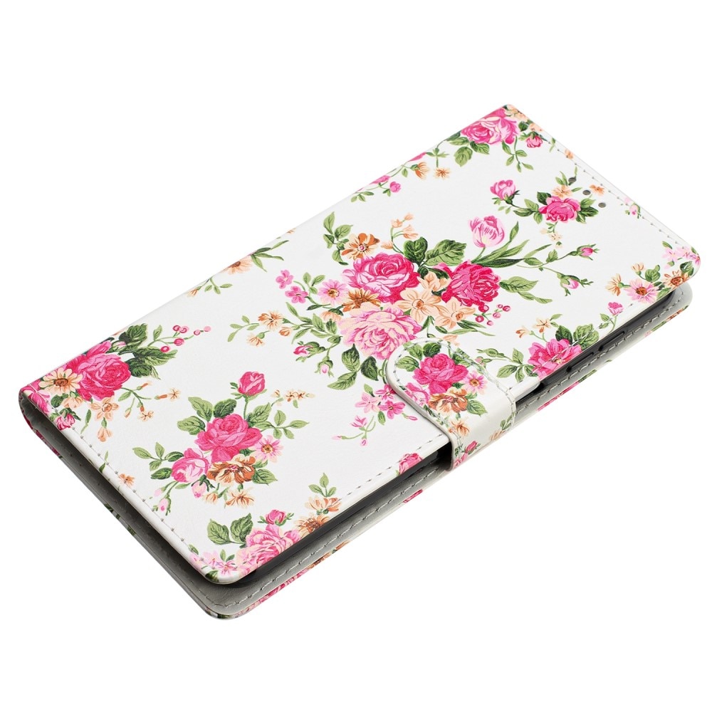 Mobiltaske Samsung Galaxy A54  lyserøde blomster