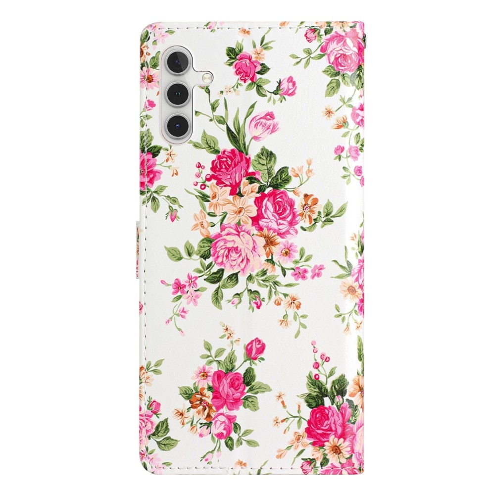 Mobiltaske Samsung Galaxy A54  lyserøde blomster