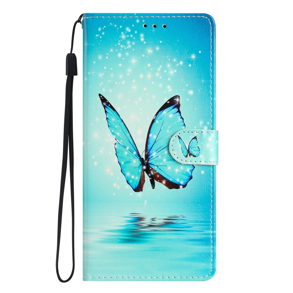 Mobiltaske Samsung Galaxy A53 blå sommerfugle