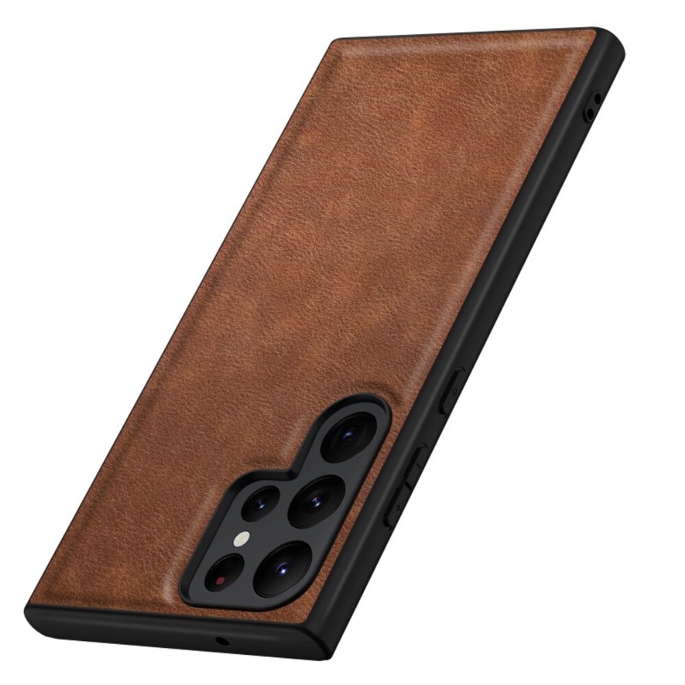 Lædercover Samsung Galaxy S23 Ultra cognac