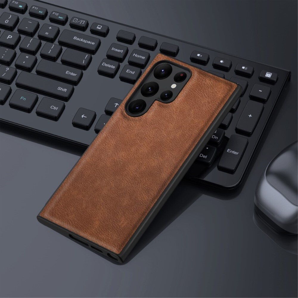 Lædercover Samsung Galaxy S23 Ultra cognac