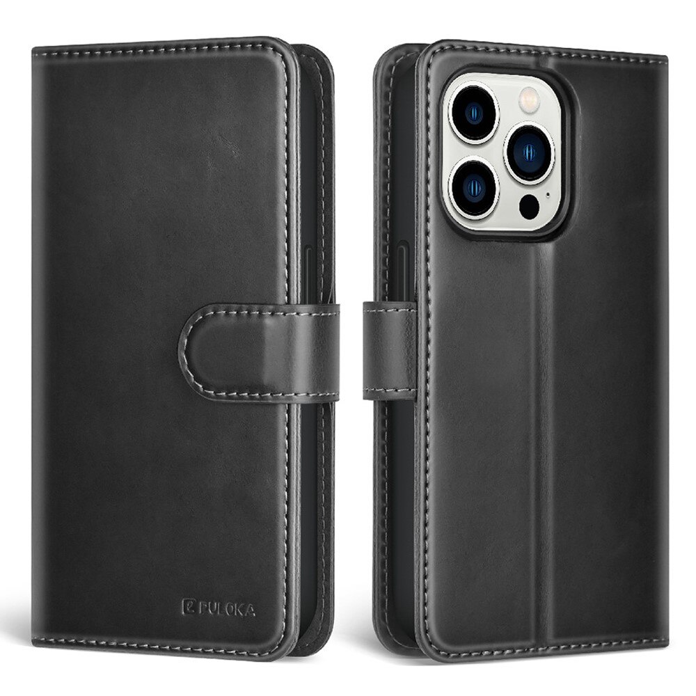 Magnetisk Wallet iPhone 14 Pro sort