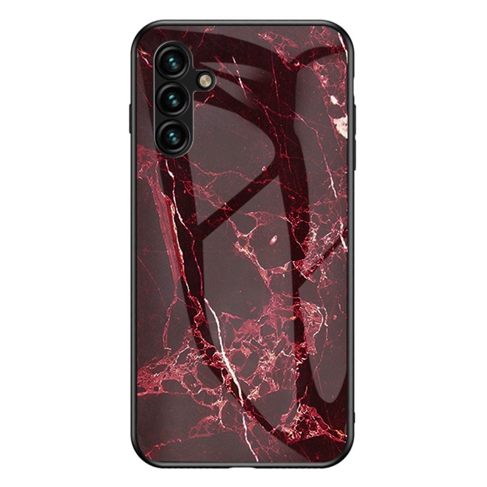 Cover Hærdet Glas Samsung Galaxy A54 rød marmor