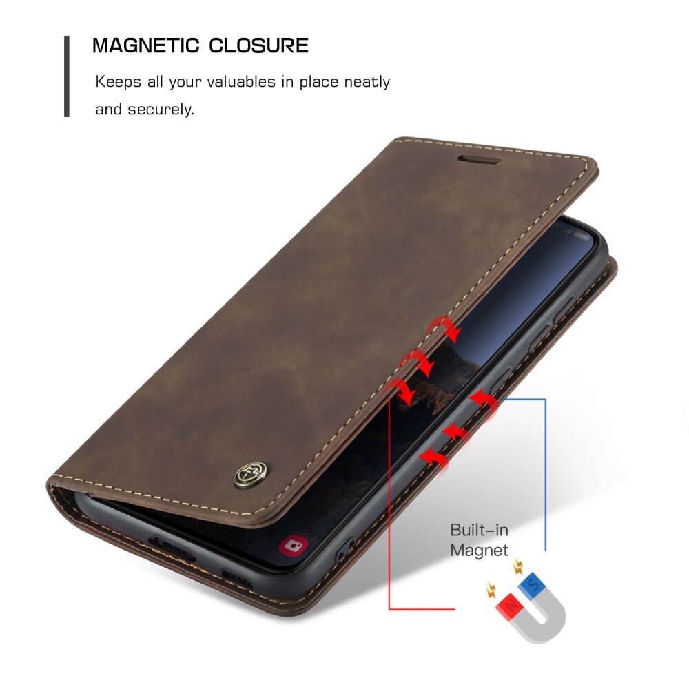 Slim Pung Etui Samsung Galaxy S23 Plus Brun