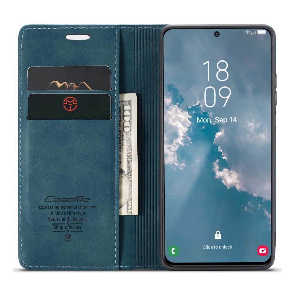 Slim Pung Etui Samsung Galaxy S23 Plus Blå
