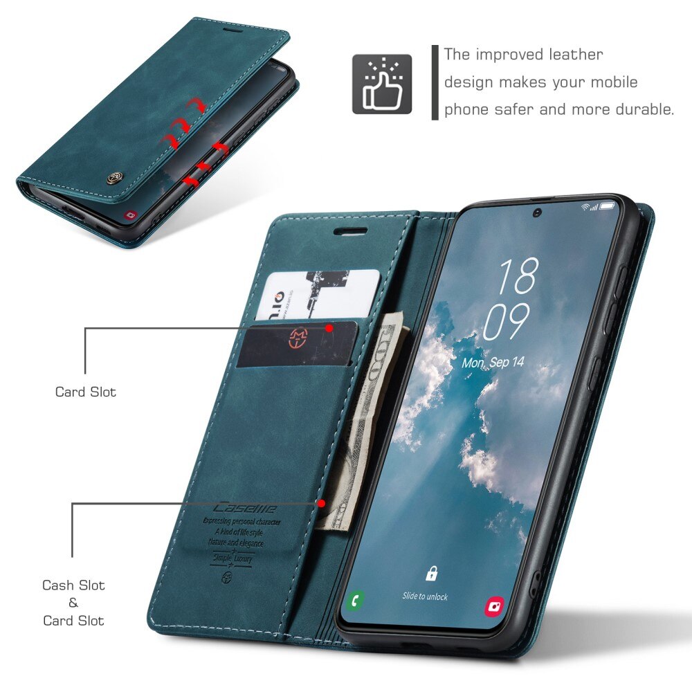 Slim Pung Etui Samsung Galaxy S23 Plus Blå