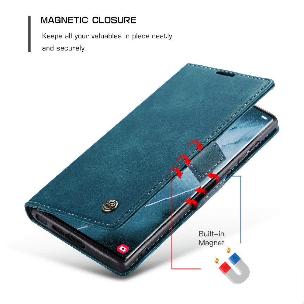 Slim Pung Etui Samsung Galaxy S23 Ultra Blå