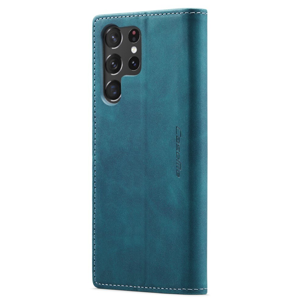 Slim Pung Etui Samsung Galaxy S23 Ultra Blå