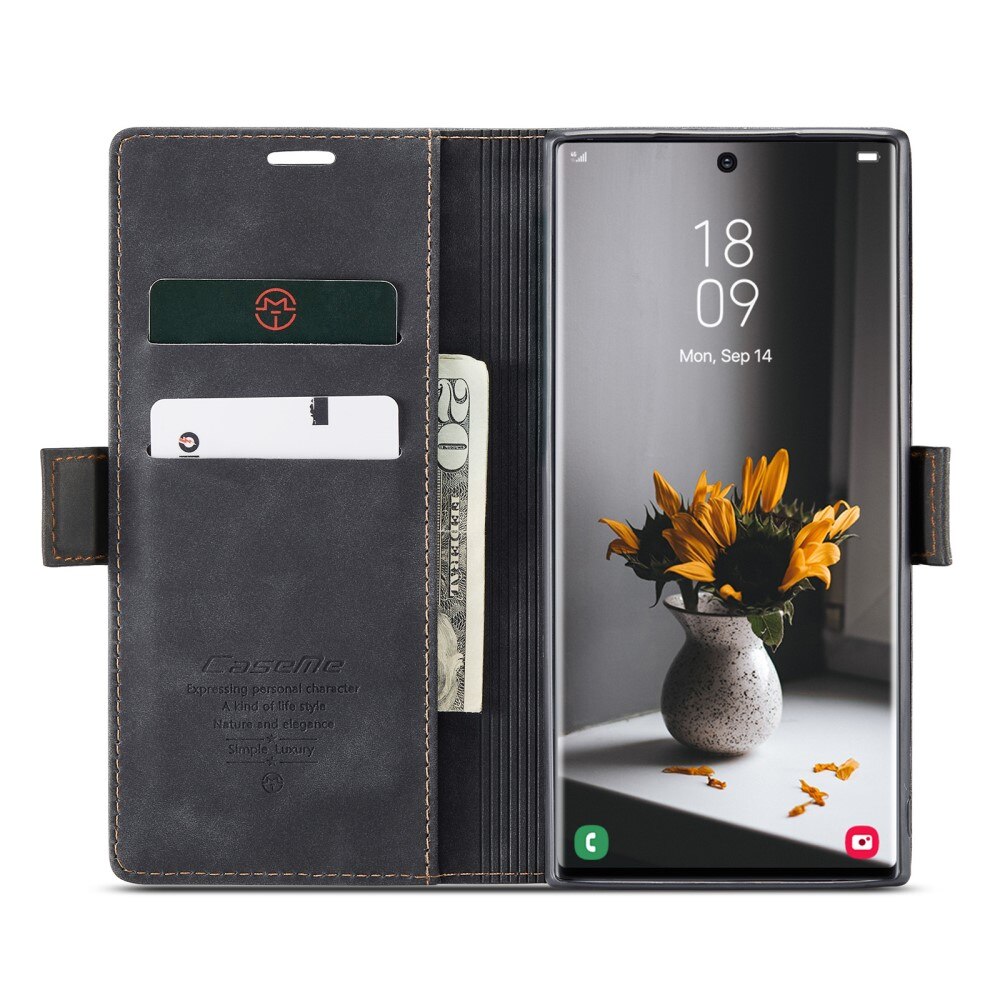 Slim Pung Etui Samsung Galaxy S23 Ultra Sort
