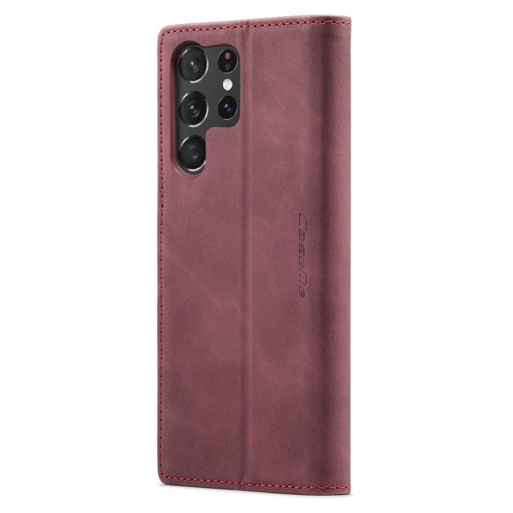 Slim Pung Etui Samsung Galaxy S23 Ultra Rød