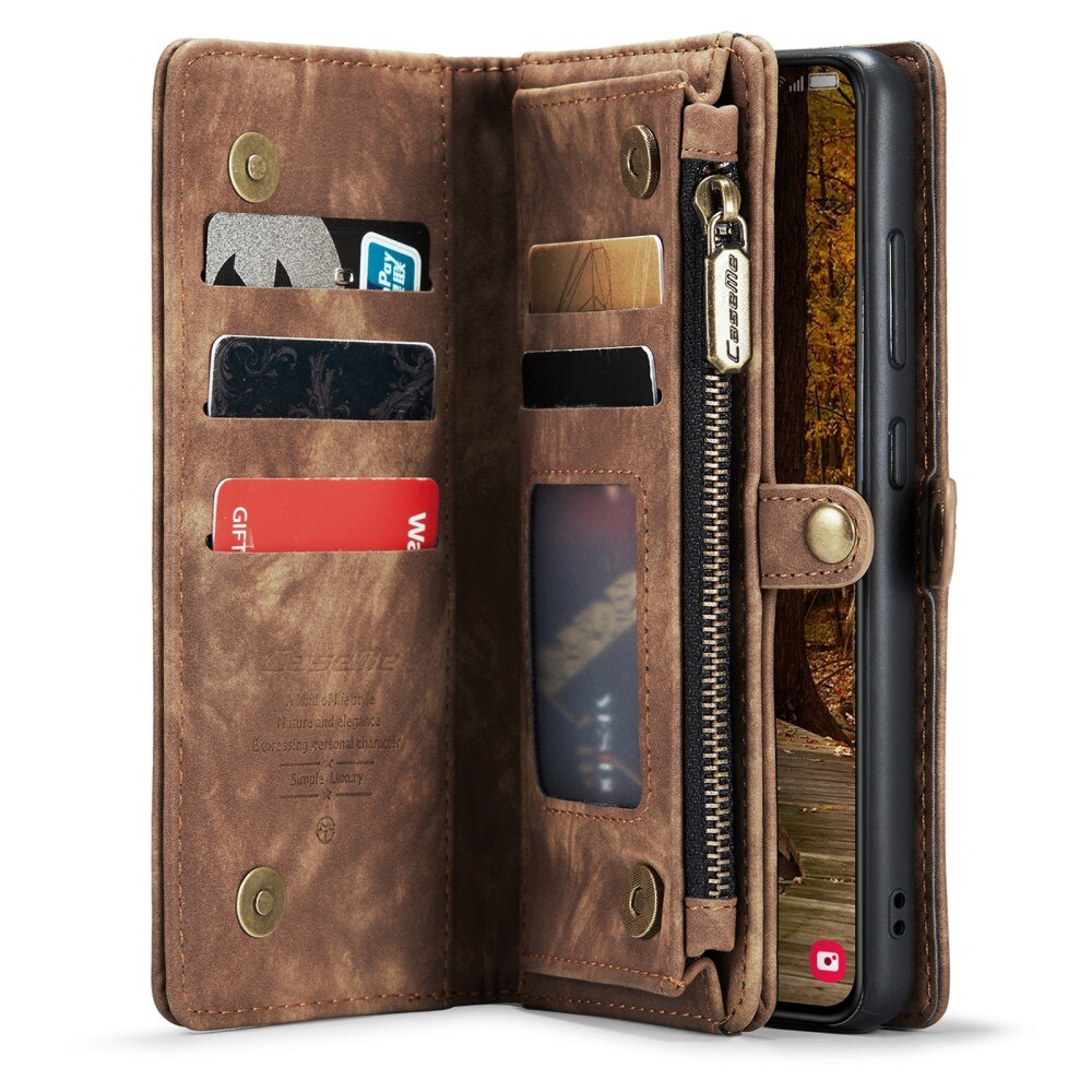 Multi-slot Mobiltaske Samsung Galaxy S23 brun