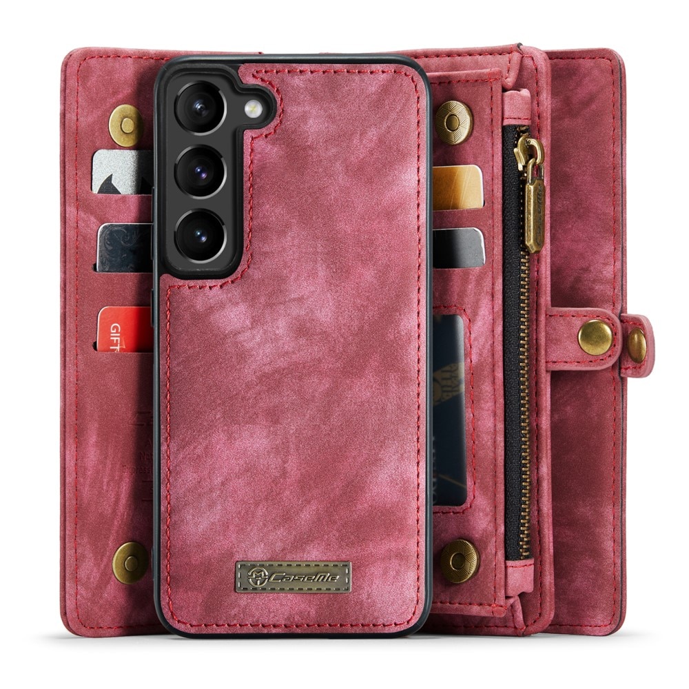 Multi-slot Mobiltaske Samsung Galaxy S23 rød