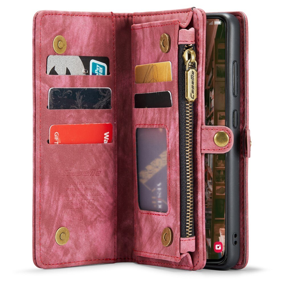 Multi-slot Mobiltaske Samsung Galaxy S23 Plus Rød