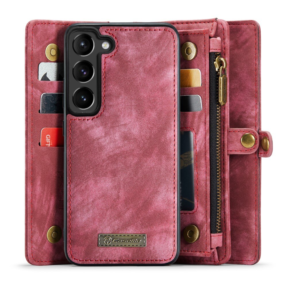 Multi-slot Mobiltaske Samsung Galaxy S23 Plus Rød