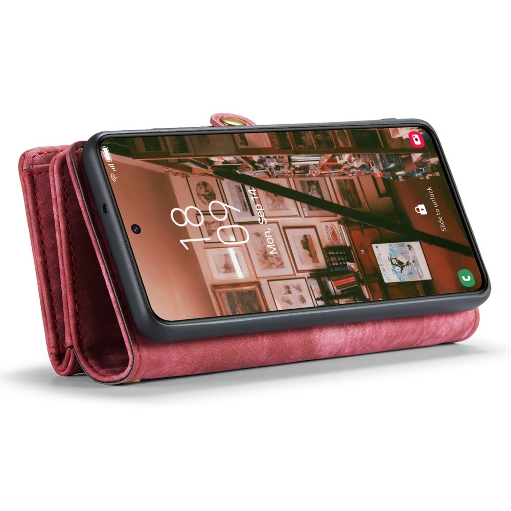 Multi-slot Mobiltaske Samsung Galaxy S23 Plus Rød