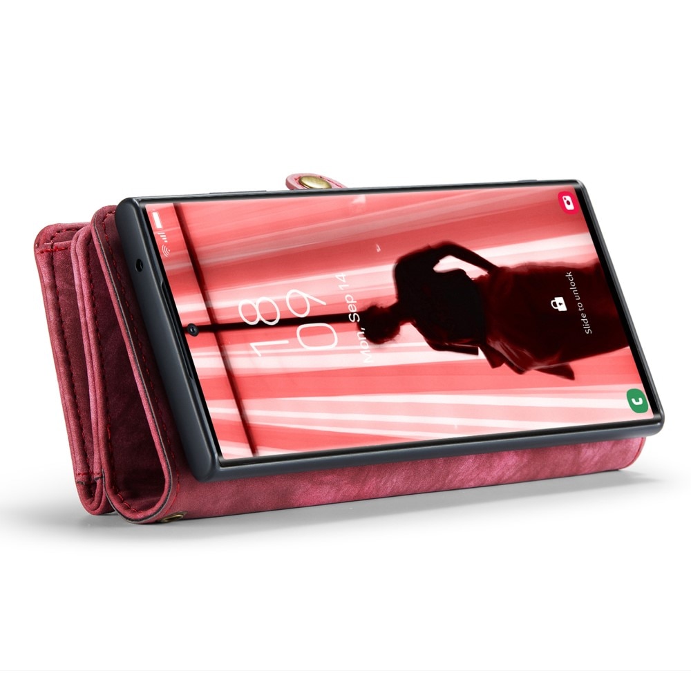 Multi-slot Mobiltaske Samsung Galaxy S23 Ultra rød