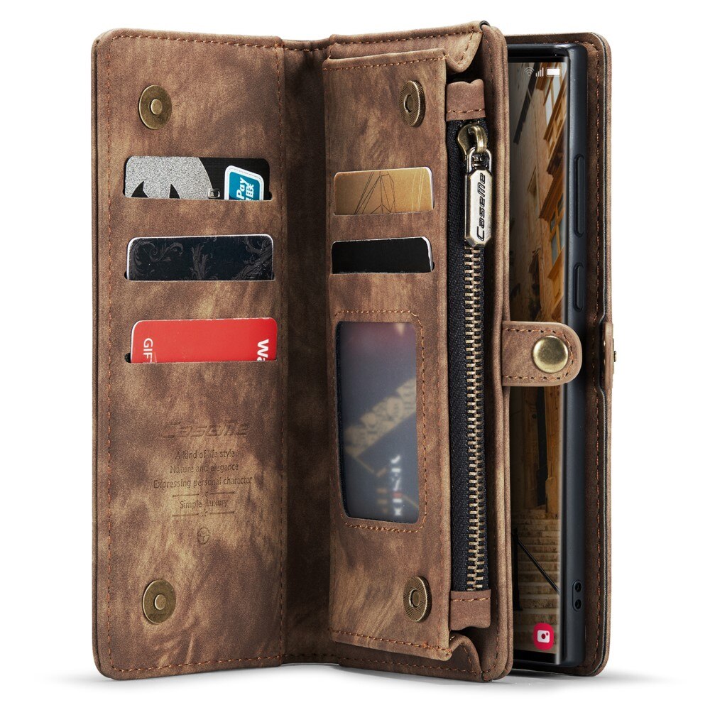 Multi-slot Mobiltaske Samsung Galaxy S23 Ultra brun