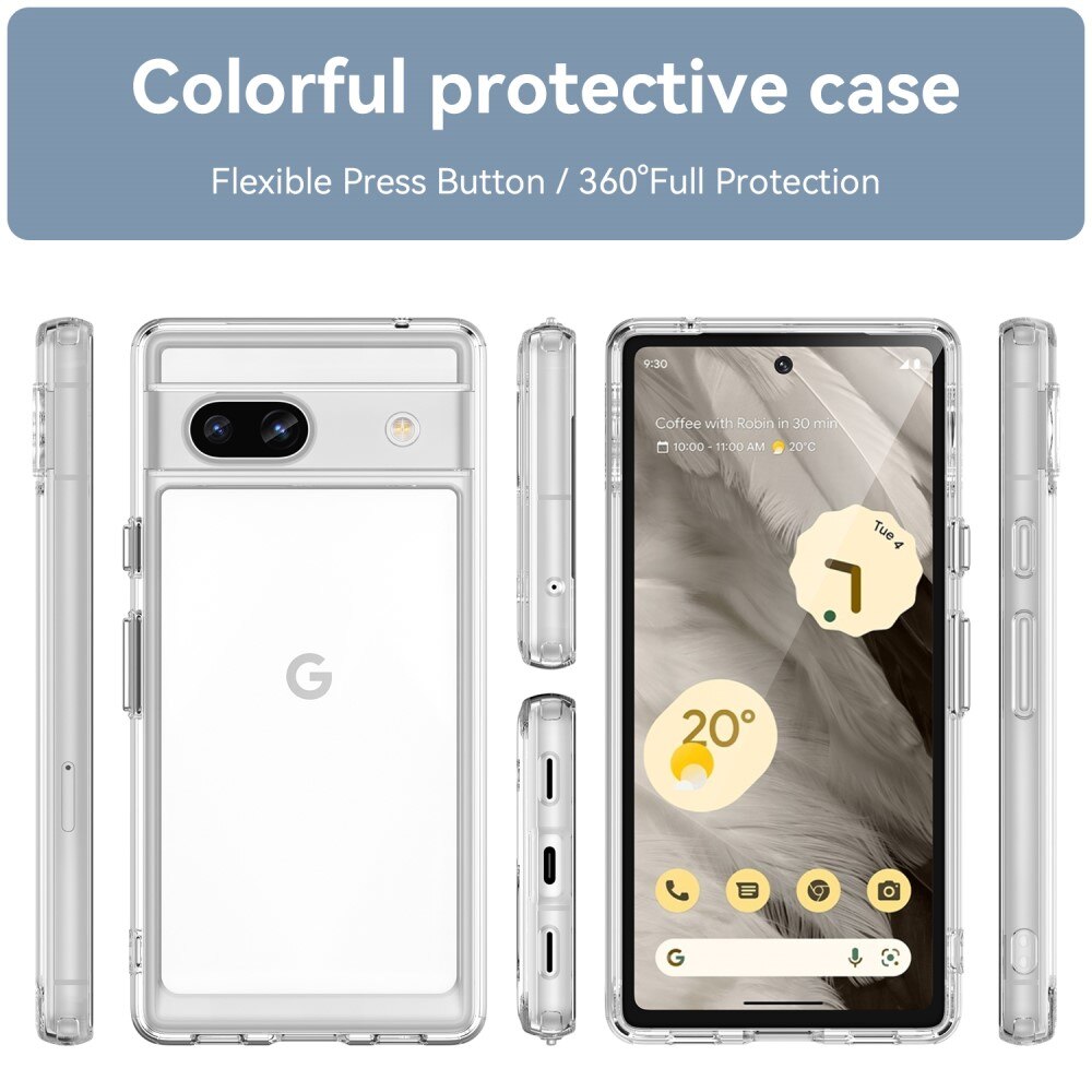 Crystal Hybrid Case Google Pixel 7a gennemsigtig