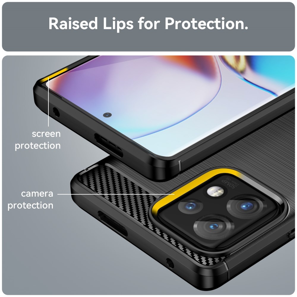 Motorola Edge 40 Pro Cover TPU Brushed Black