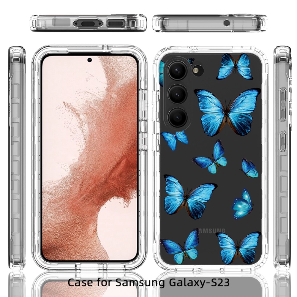 Full Cover Case Samsung Galaxy S23 sommerfugle