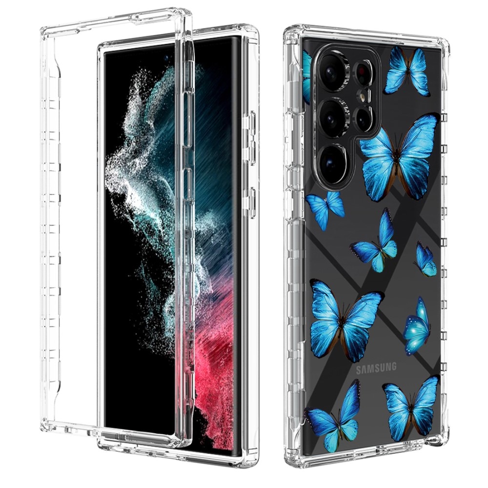 Full Cover Case Samsung Galaxy S23 Ultra sommerfugle