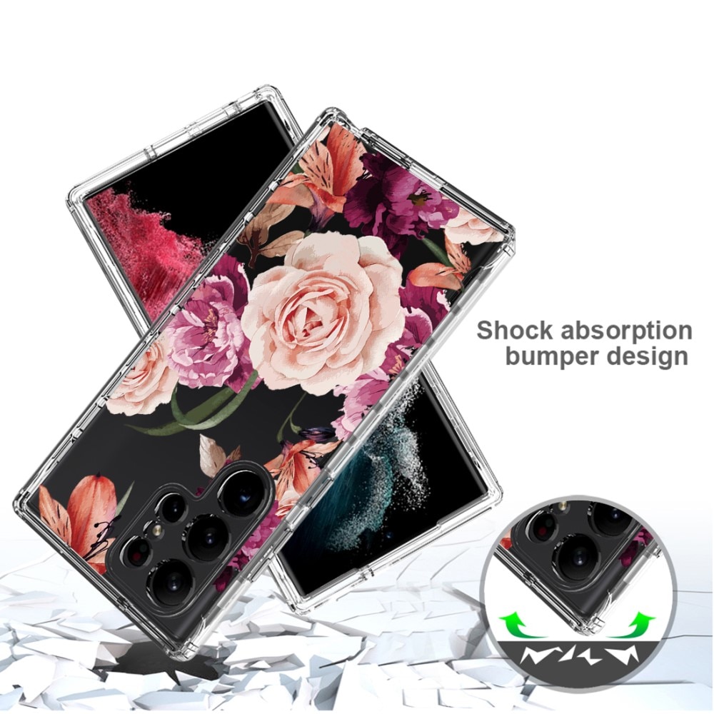 Full Cover Case Samsung Galaxy S23 Ultra blomster