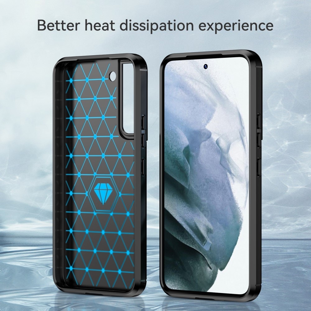 Samsung Galaxy S23 Plus Cover TPU Brushed Sort