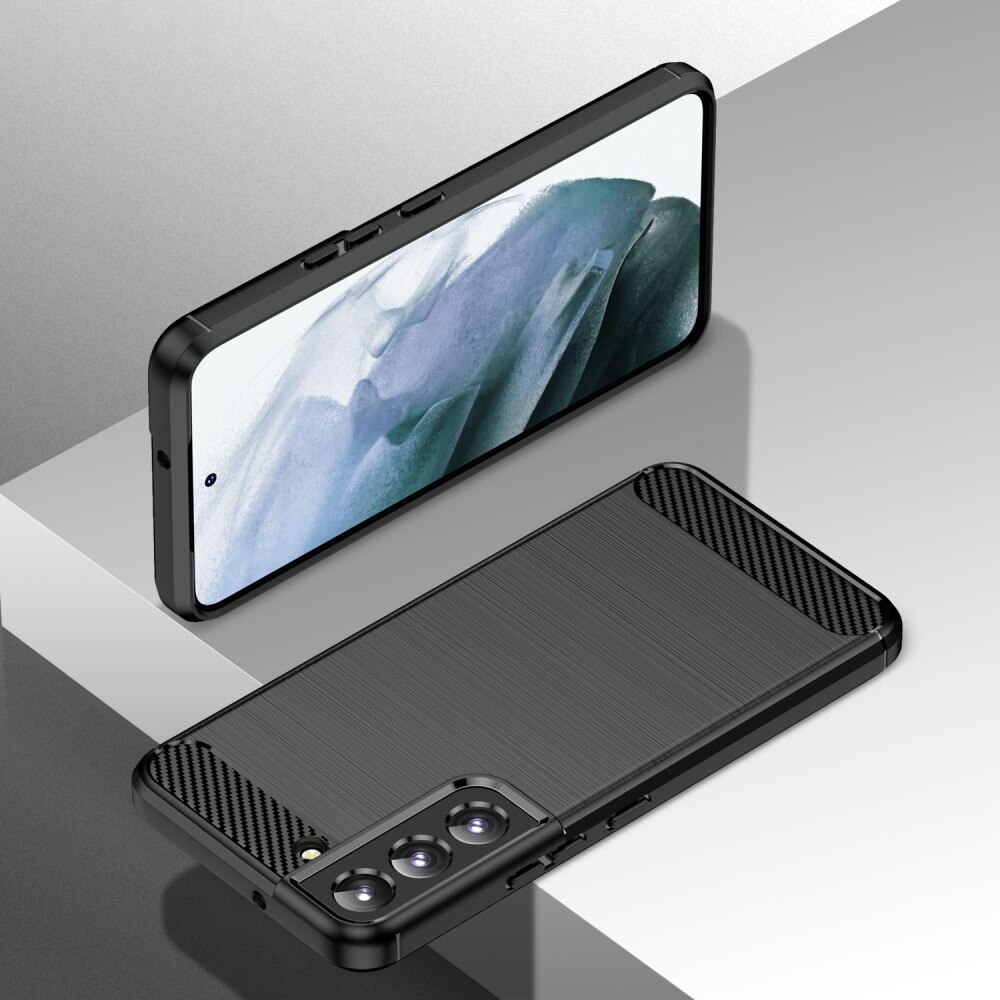 Samsung Galaxy S23 Plus Cover TPU Brushed Sort