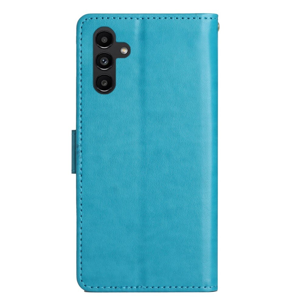 Læderetui Sommerfugle Samsung Galaxy A54 Blå