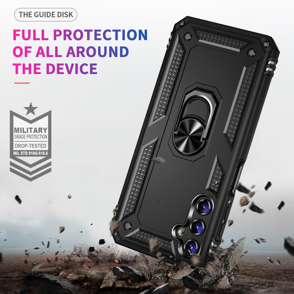 Hybridcover Tech Ring Samsung Galaxy A14 sort