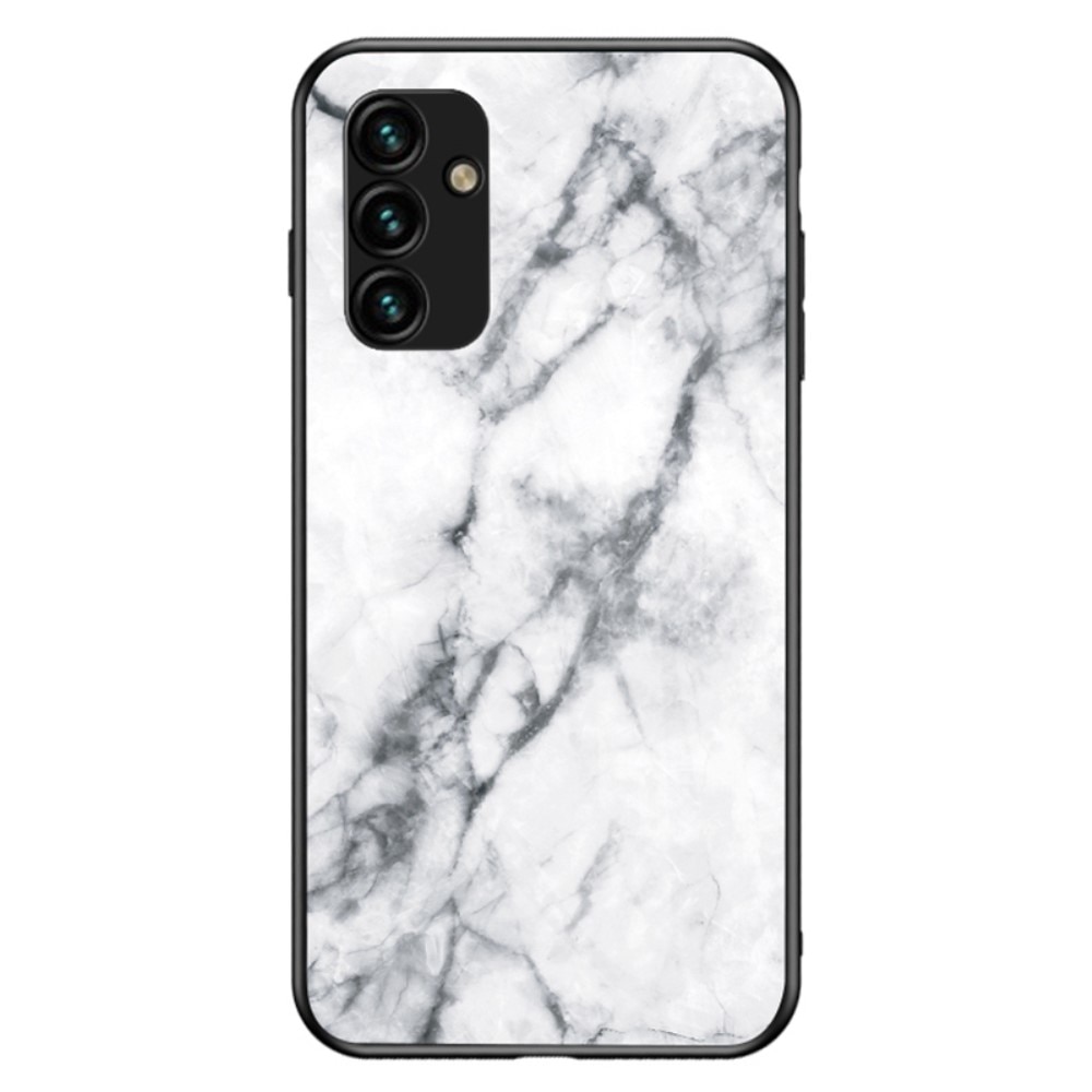 Cover Hærdet Glas Samsung Galaxy A34 hvid marmor