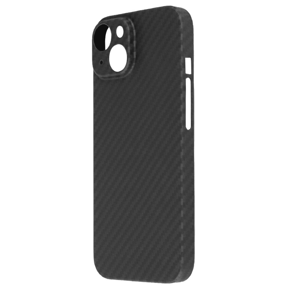 Slim Cover Aramidfiber iPhone 15 sort