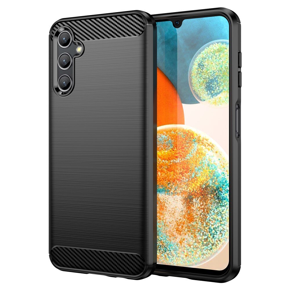 Samsung Galaxy A14 Cover TPU Brushed Sort