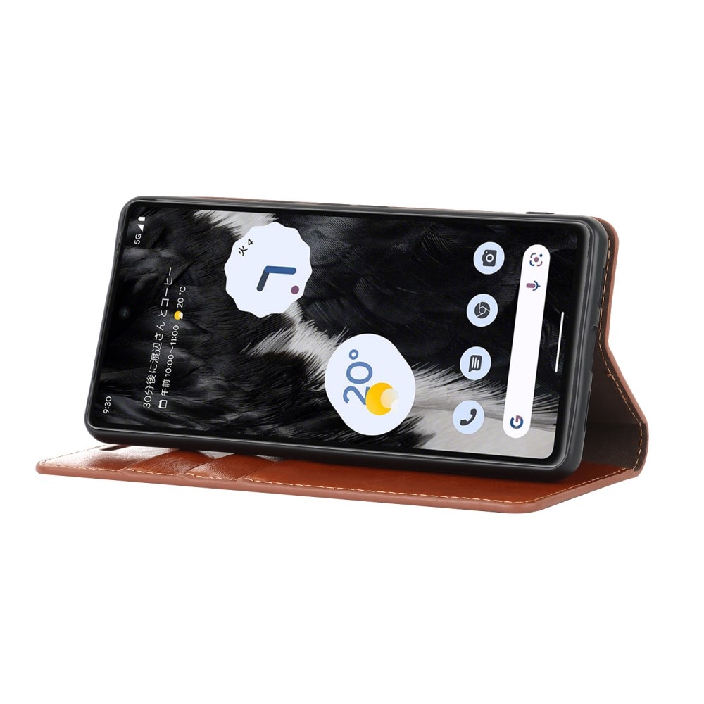 Mobiltaske Ægte Læder Google Pixel 7a brun