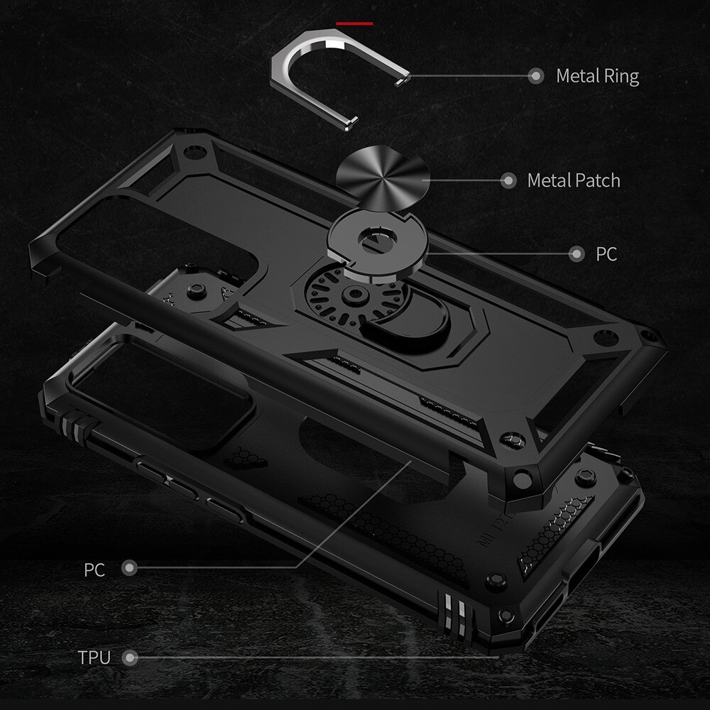 Hybridcover Tech Ring Xiaomi 12T/12T Pro sort