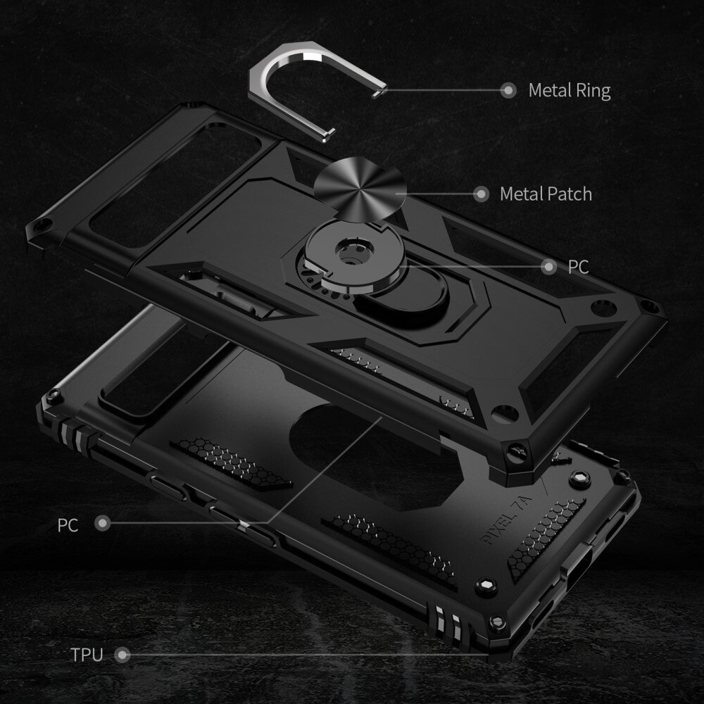 Hybridcover Tech Ring Google Pixel 7a sort