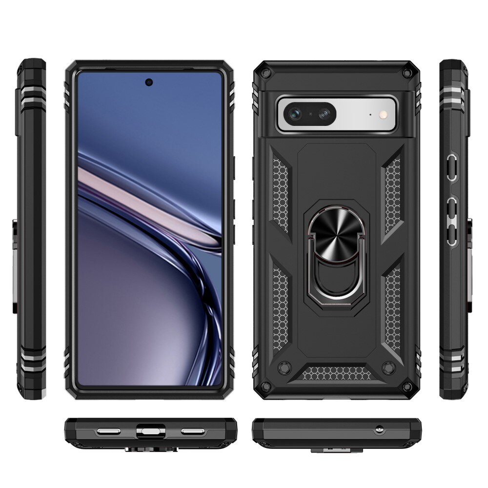 Hybridcover Tech Ring Google Pixel 7a sort