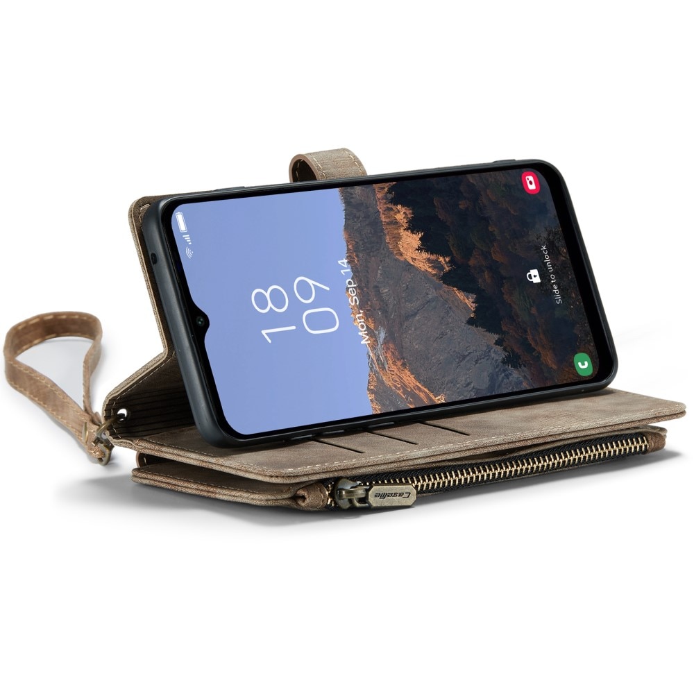Zipper Wallet Samsung Galaxy A14 brun