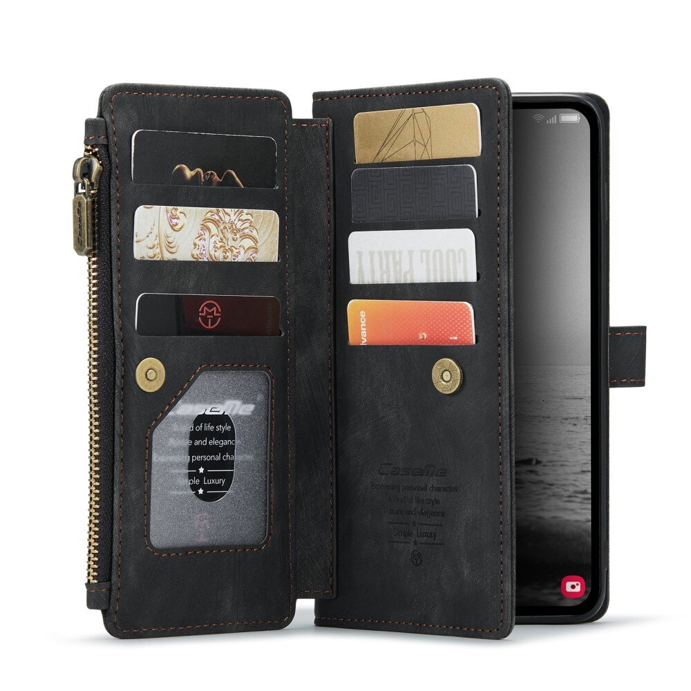 Zipper Wallet Samsung Galaxy A14 Sort