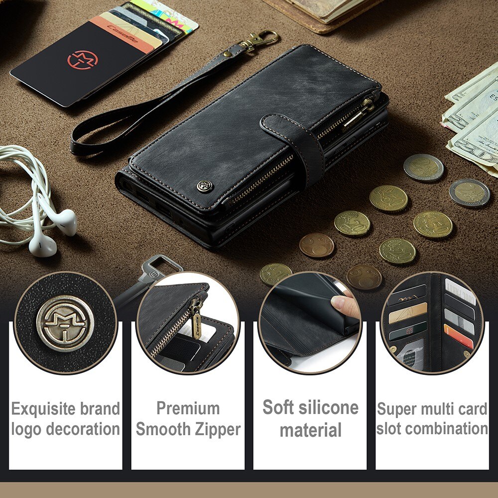 Zipper Wallet Samsung Galaxy A54 sort