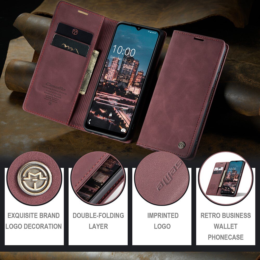 Slim Pung Etui Samsung Galaxy A14 Rød